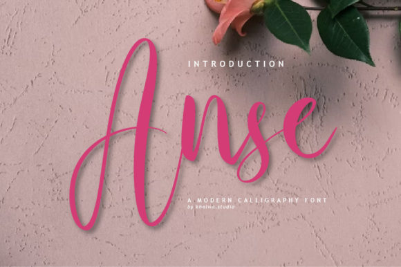 Anse Script for Editorial Design and Creative Typography