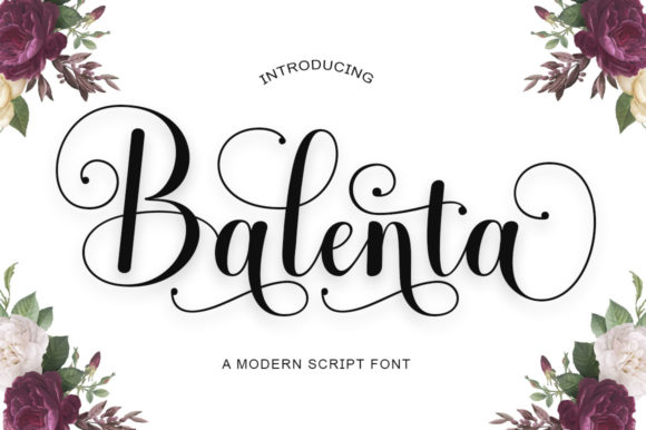 Balenta Script for Creative Campaigns and Branding