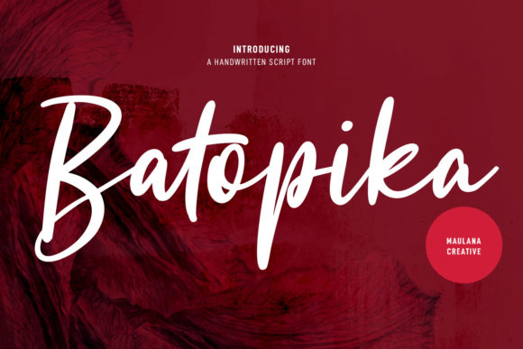 Batopika Script: A Versatile Handwritten Font for Creative Branding