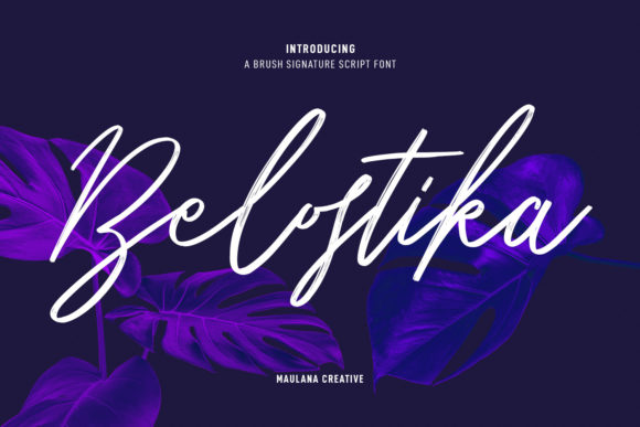 Belostika Script: A Timeless Script Font for Handmade Creators