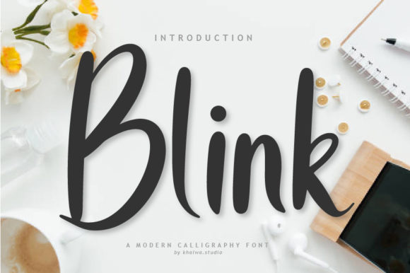 Blink Script: A Timeless Handwritten Font for Crafters and Designers