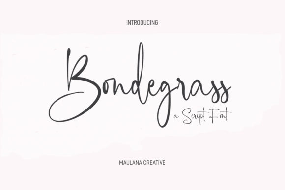 Bondegrass Script: A Fancy Handwritten Font for Thoughtful Design