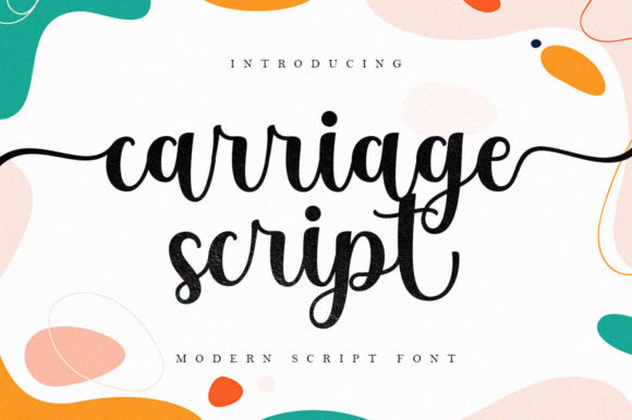 Carriage Script: A Delicate Script Font for Handmade Creators