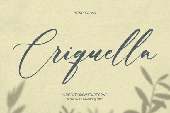Criquella Script: The Ultimate Script Font for Stunning Digital Campaigns