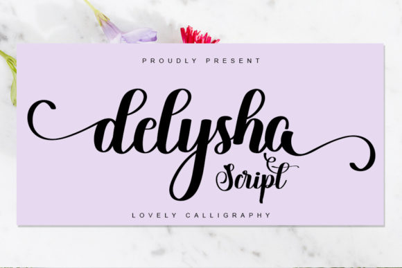 Delysha Script for Creative Branding and Design Projects