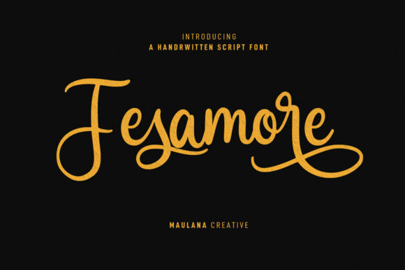 Fesamore Script: A Fancy Cursive Font for Thoughtful Editorial Design