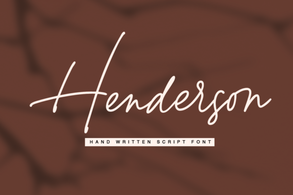 Henderson Script Font for Handmade Branding
