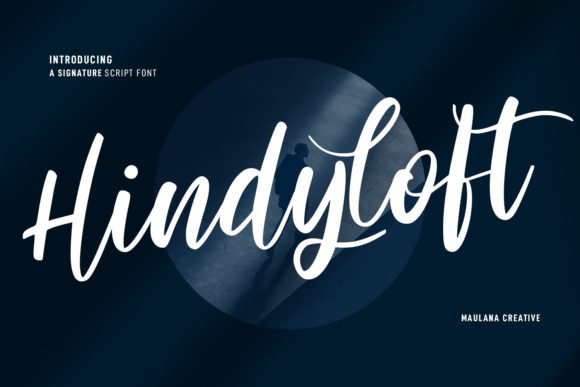 Hindyloft Signature Script for Handmade Labels and Elegant Branding