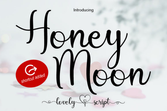 Honey Moon Script: A Romantic Handwritten Font for Creative Projects