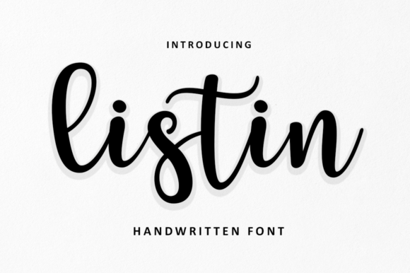 Listin Script: A Delicate Handwritten Font for Elegant Branding