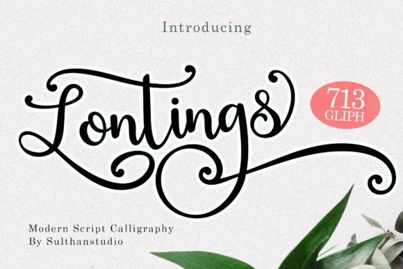 Lontings Script: A Light Handwritten Font for Luxury Branding