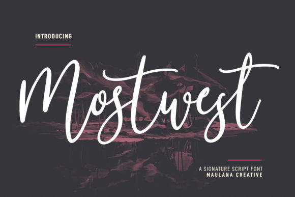 Mostwest Script: A Timeless Script Font for Elegant Branding