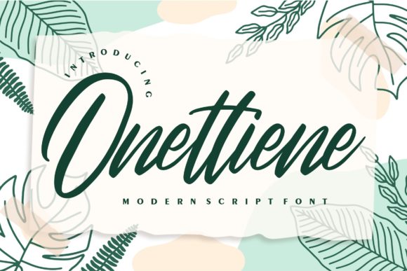 Onettiene Script: A Versatile Script Handwritten Font for Designers