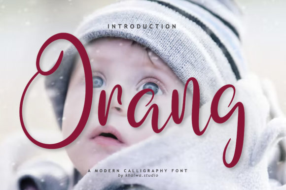 Orang Script Font for Handmade Branding & Printables