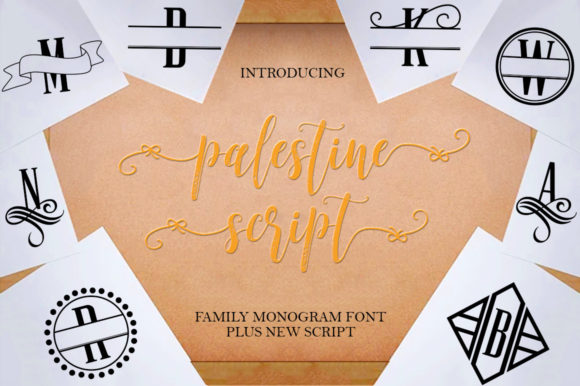 Palestine Script and Monogram for Creative Web Design