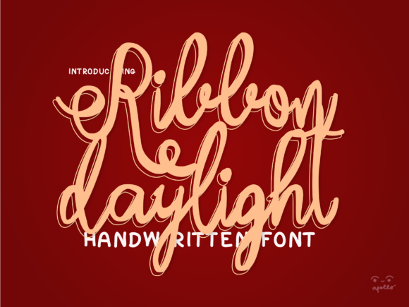 Ribbon Daylight Script for Creative Branding and Design Projects