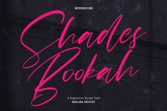 Shades Bookah Script: A Script Handwritten Font for Powerful Branding and Design