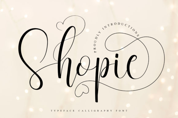 Shopie Script: A Romantic Font for Web Design and Branding