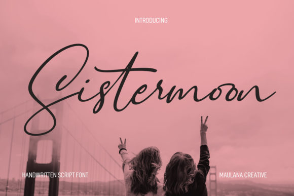 Sistermoon Script: A Premium Script Handwritten Font for Digital Branding