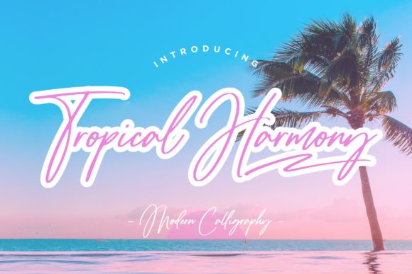 Tropical Harmony Script: A Versatile Script Font for Creative Branding