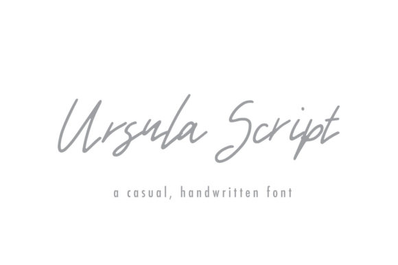 Ursula Script: A Versatile Script Handwritten Font for Editorial Design