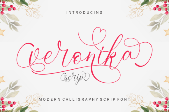 Veronika Script: A Dainty Script Font for Thoughtful Editorial Design