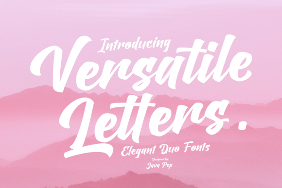 Versatile Letters Duo Script for Editorial Design and Content Branding