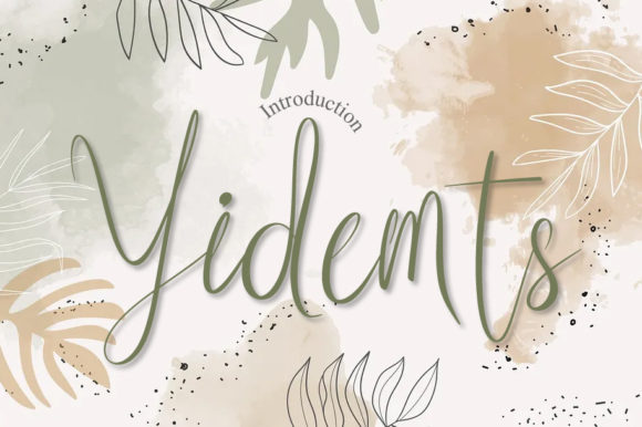 Yidemts Script Font for Handmade Branding & Printables