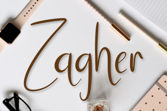 Zagher Script: A Timeless Handwritten Font for Elegant Editorial Design