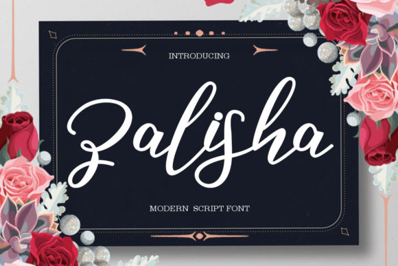 Zalisha Script: A Modern Script Font for Handmade Brands